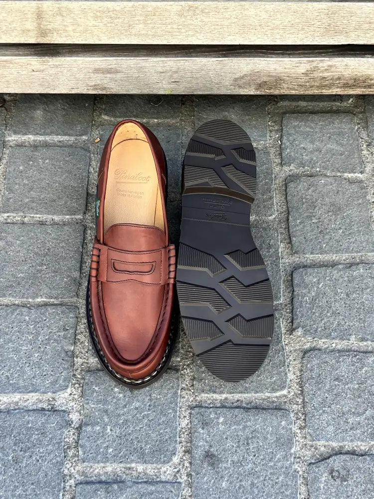 Paraboot Orsay Brown Calf Loafer, view 5