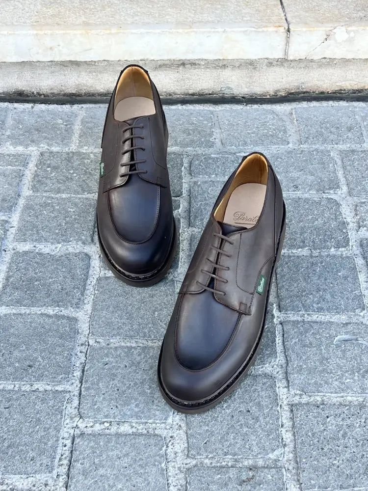 Paraboot Chambord Brown Rough Out Derby, view 5