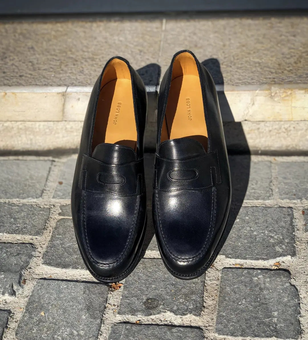 John Lobb Lopez Loafer in roughout suede, view 5