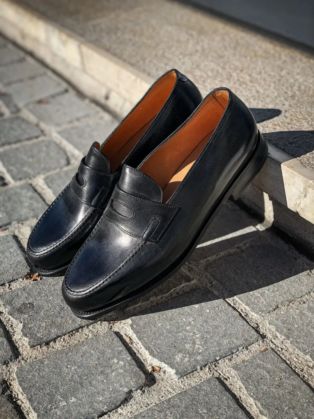 John Lobb Lopez Loafer in roughout suede, view 4