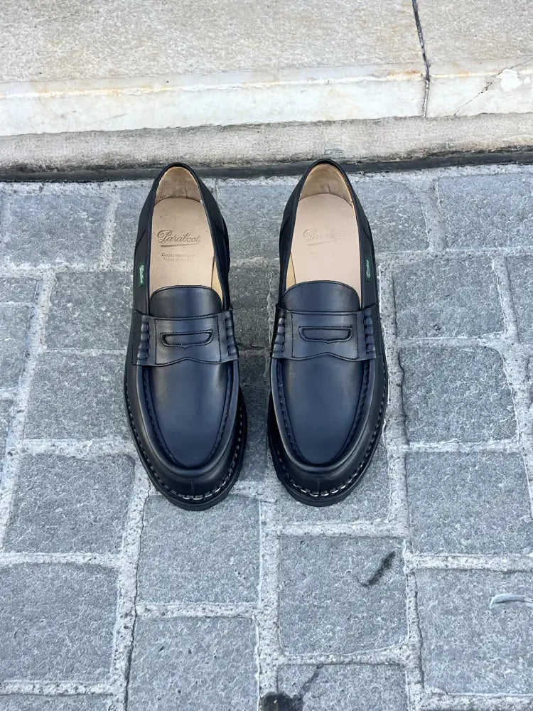 Paraboot Reims Black Calf Loafer, view 2