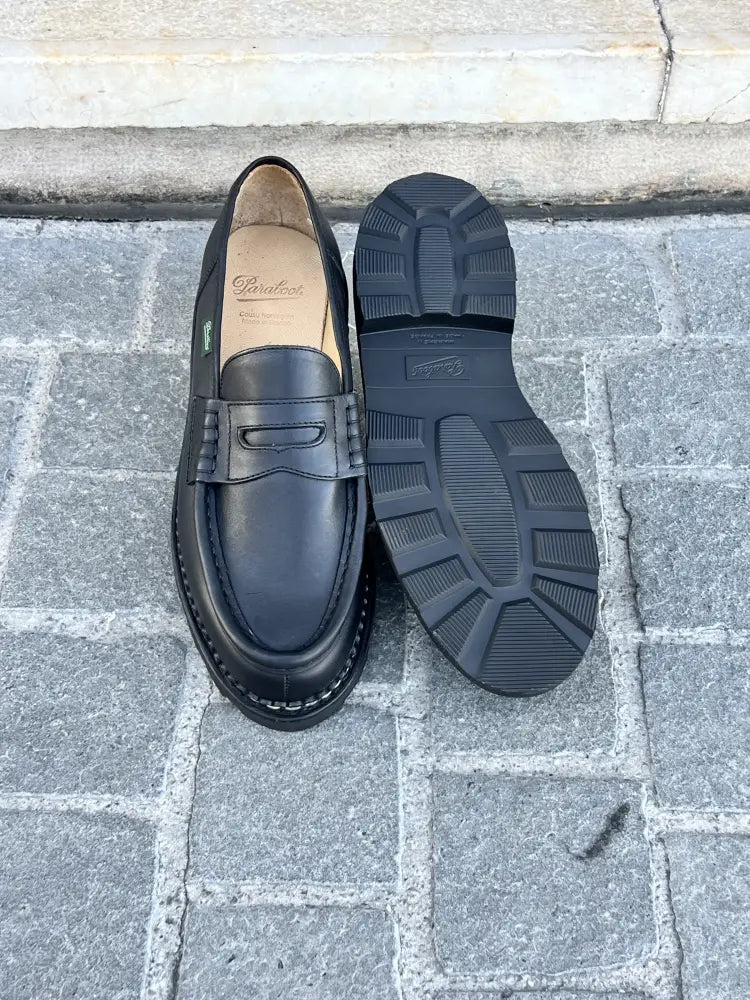 Paraboot Reims Black Calf Loafer, view 5