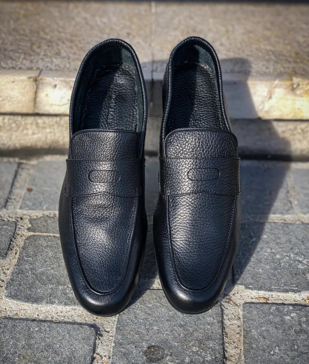 John Lobb Thorne Black Loafer in calf leather, view 5