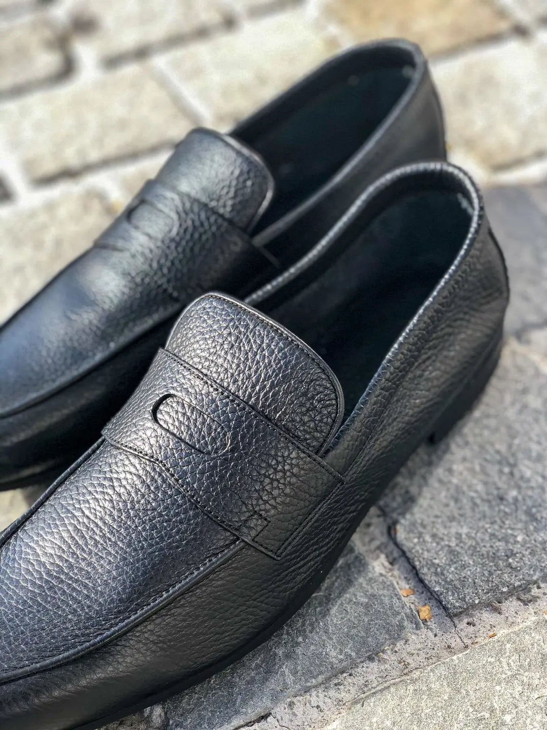 John Lobb Thorne Black Loafer in calf leather, view 2