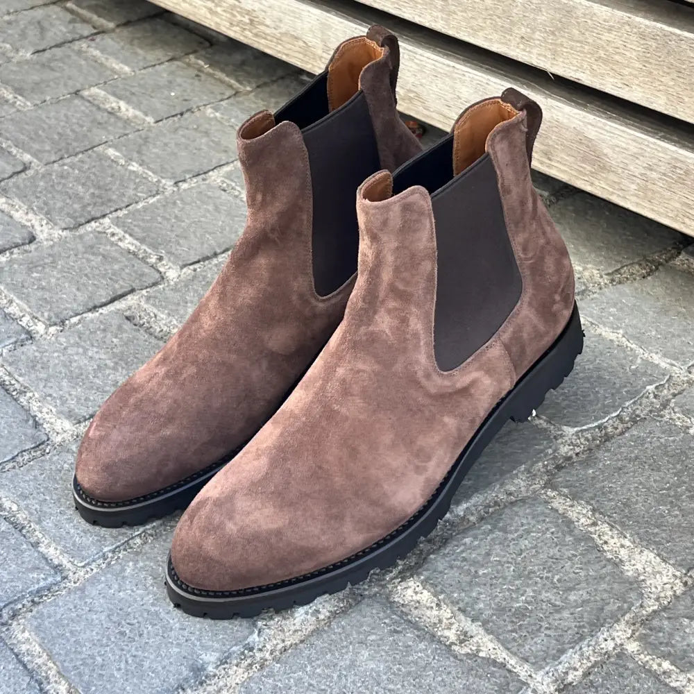 Franceschetti Chelsea Boot Brown Suede, view 3