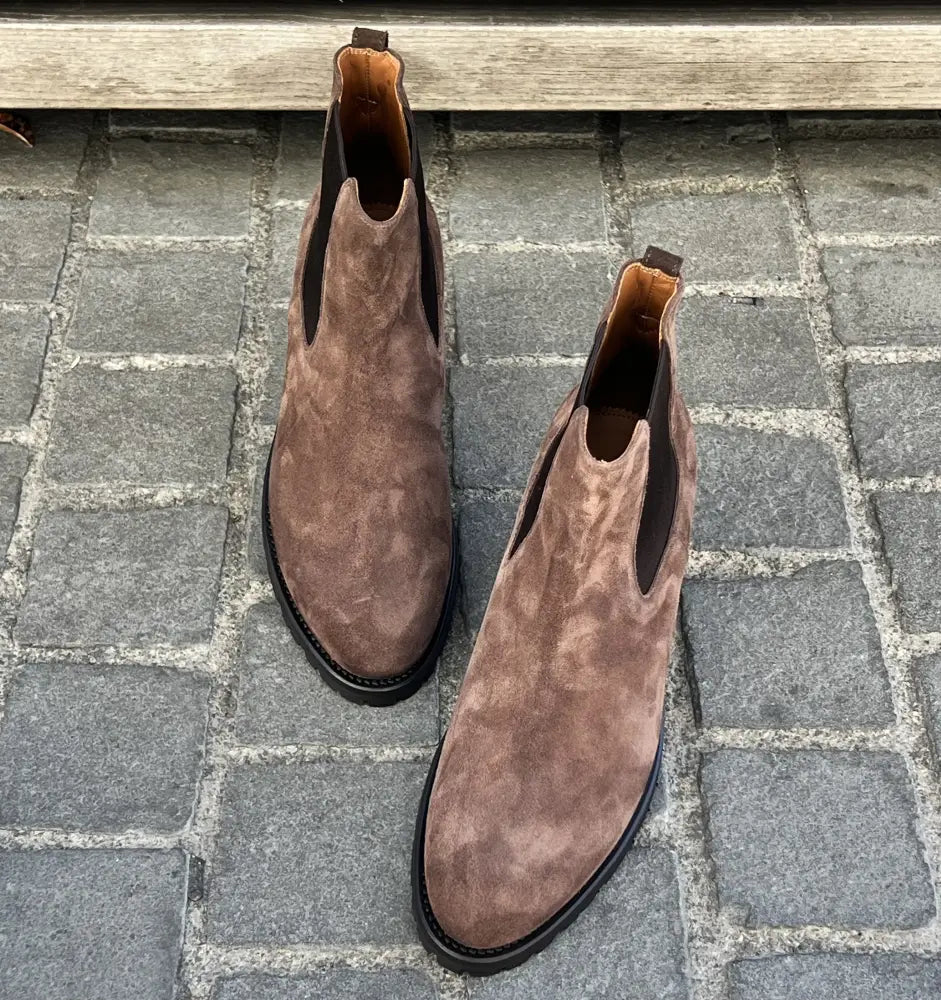 Franceschetti Chelsea Boot Brown Suede, view 4