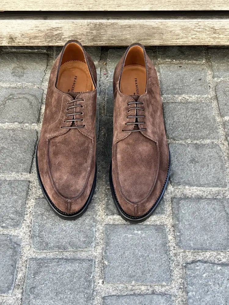 Franceschetti Suede Derby Brown, view 2