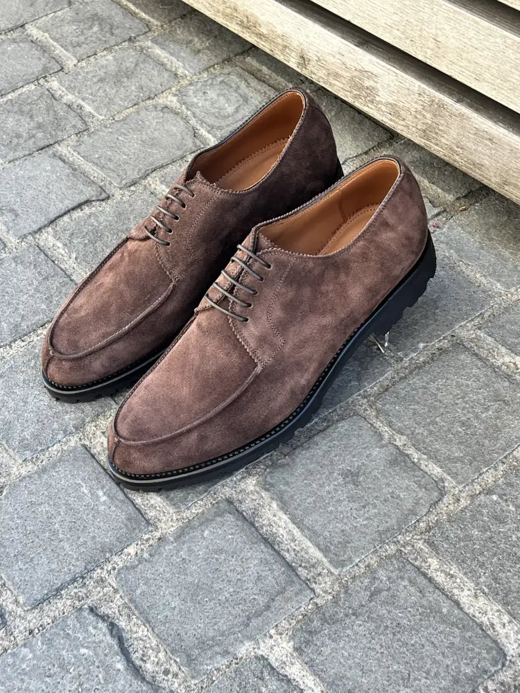 Franceschetti Suede Derby Brown, view 3