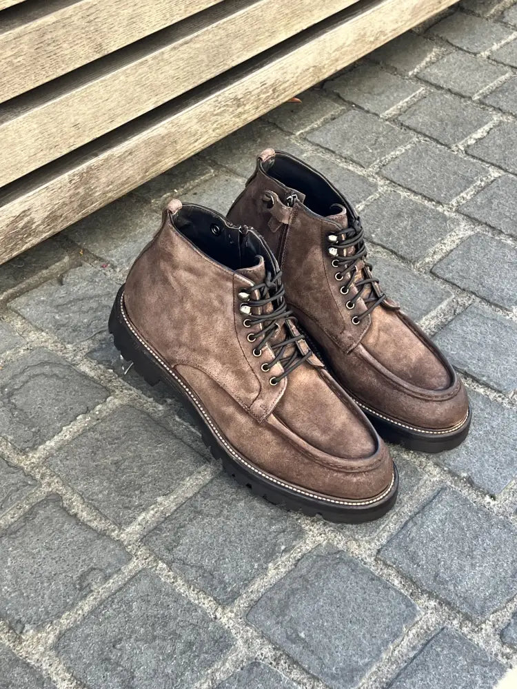 Franceschetti Lace Up Boot Brown Suede