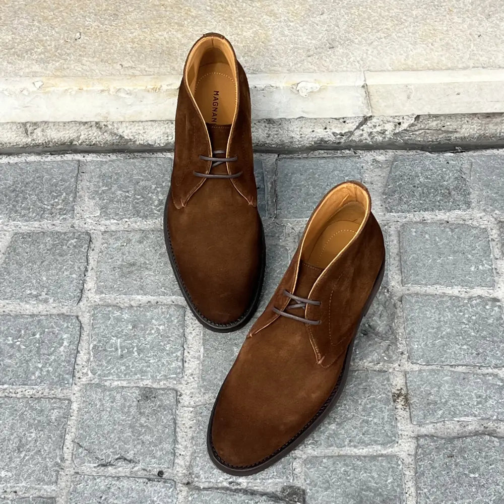 Magnanni Chukka Boot Brown Suede, view 5