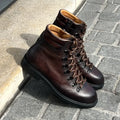 Magnanni Mountain Boot Dark Brown in Scotch grain leather