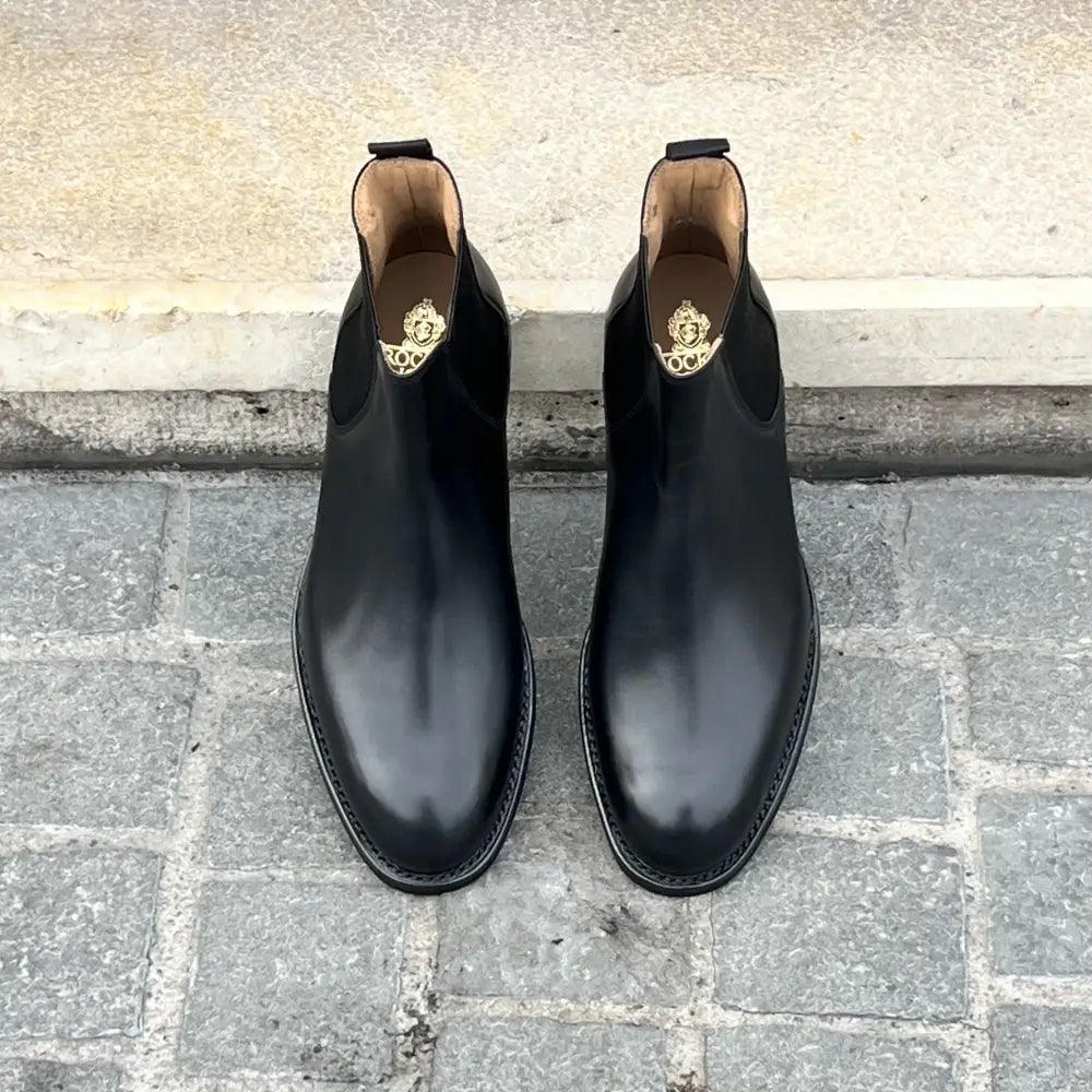 Crockett & Jones Chelsea 5 Boot Black in calf leather, view 4