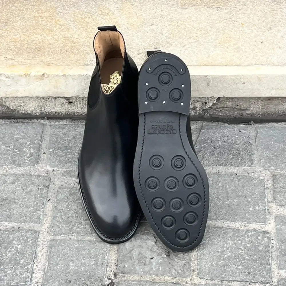 Crockett & Jones Chelsea 5 Boot Black in calf leather, view 2