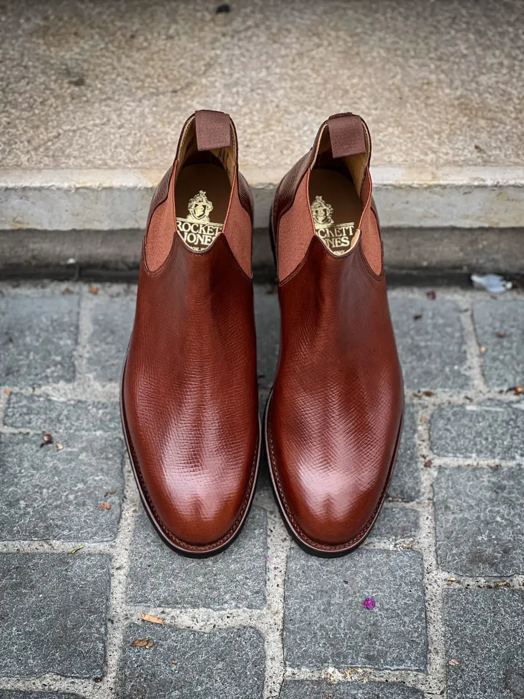 Crockett & Jones Chelsea 5 Boot Walnut Hatch Grain, view 4