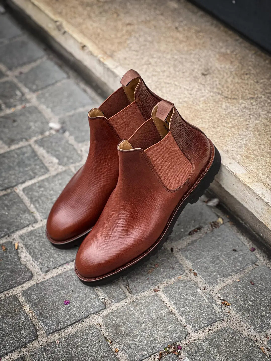 Crockett & Jones Chelsea 5 Boot Walnut Hatch Grain, view 3
