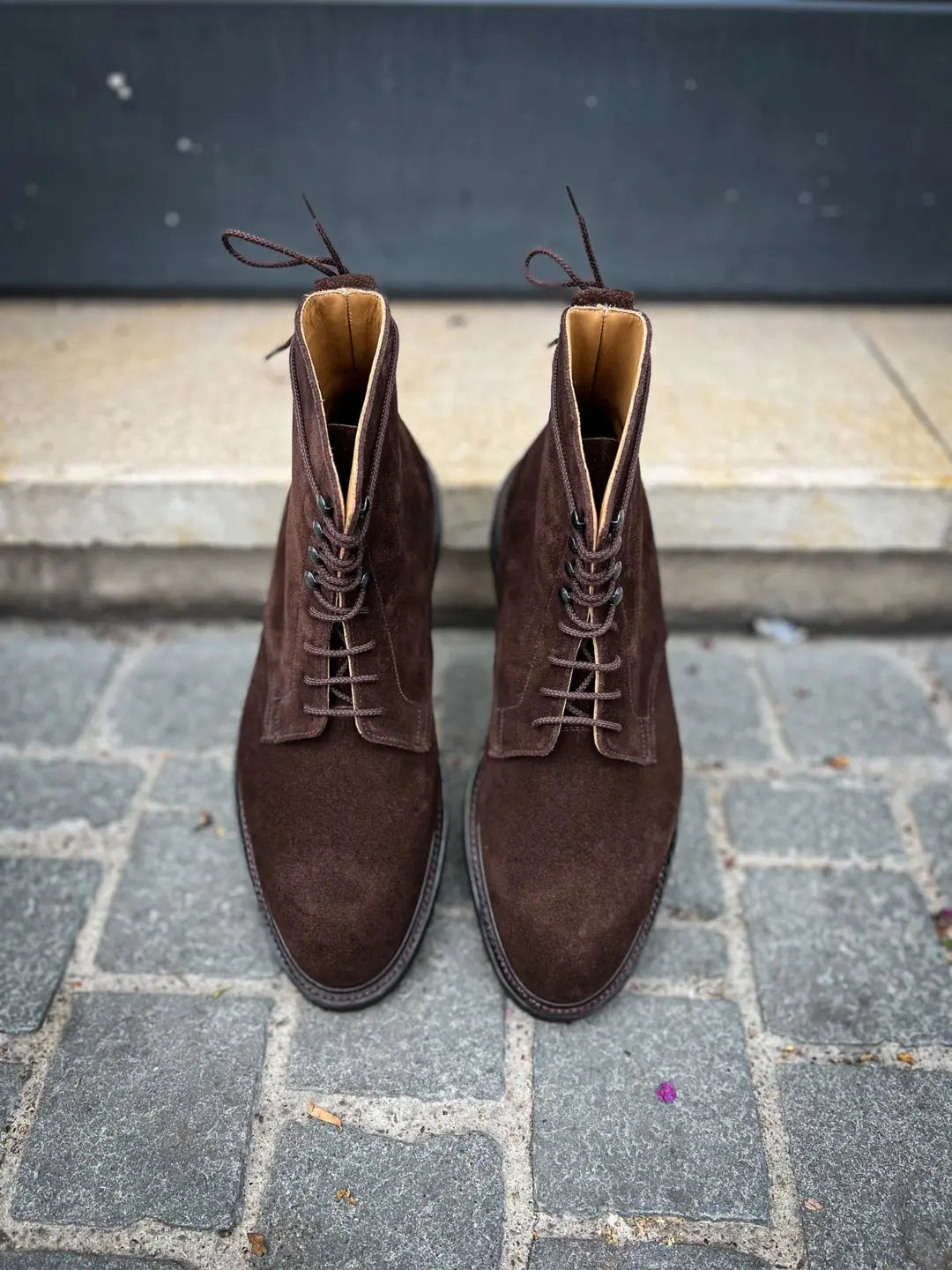 Crockett & Jones Eskdale 5 Dark Brown Suede Boot, view 5