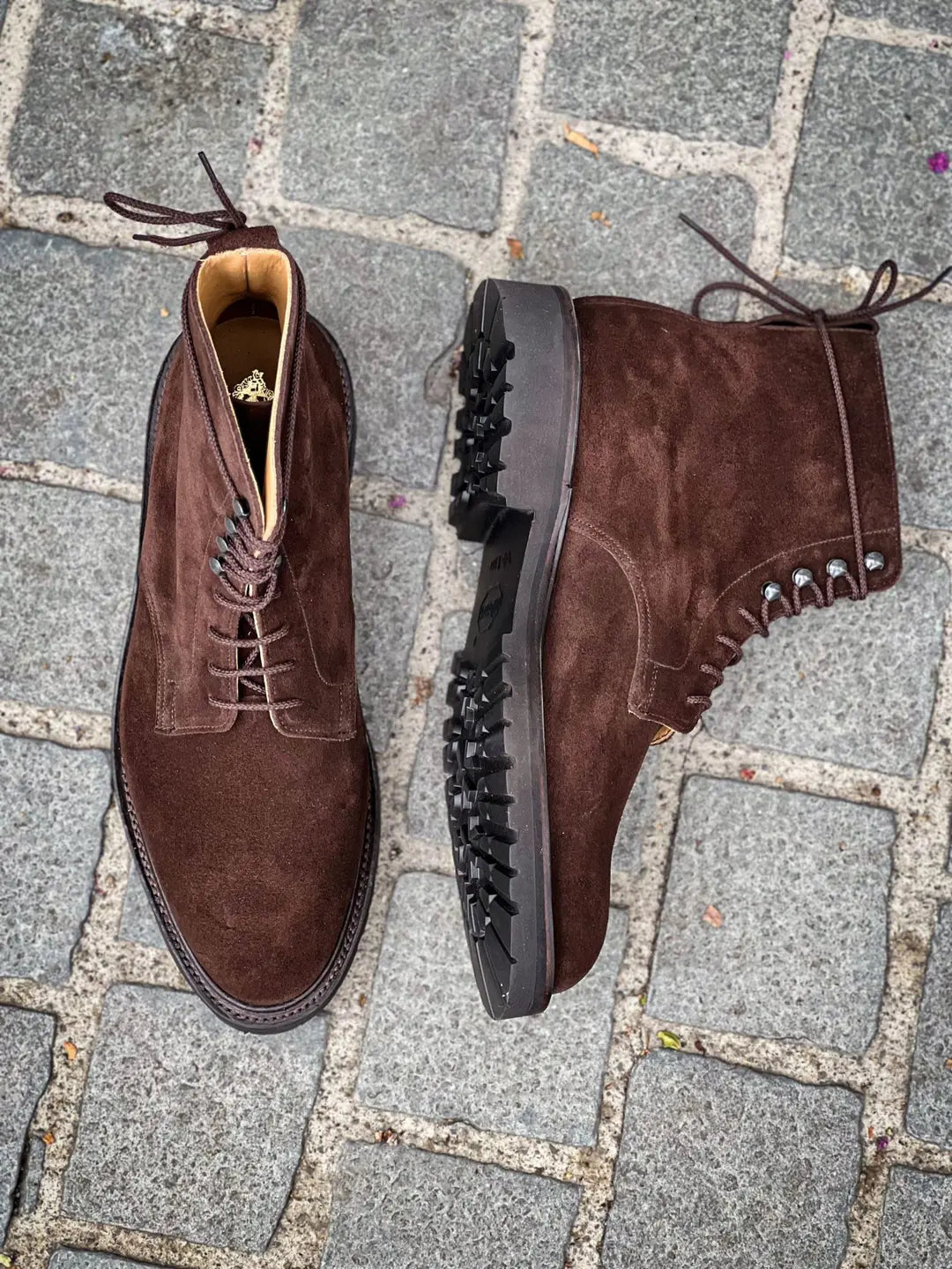 Crockett & Jones Eskdale 5 Dark Brown Suede Boot, view 2