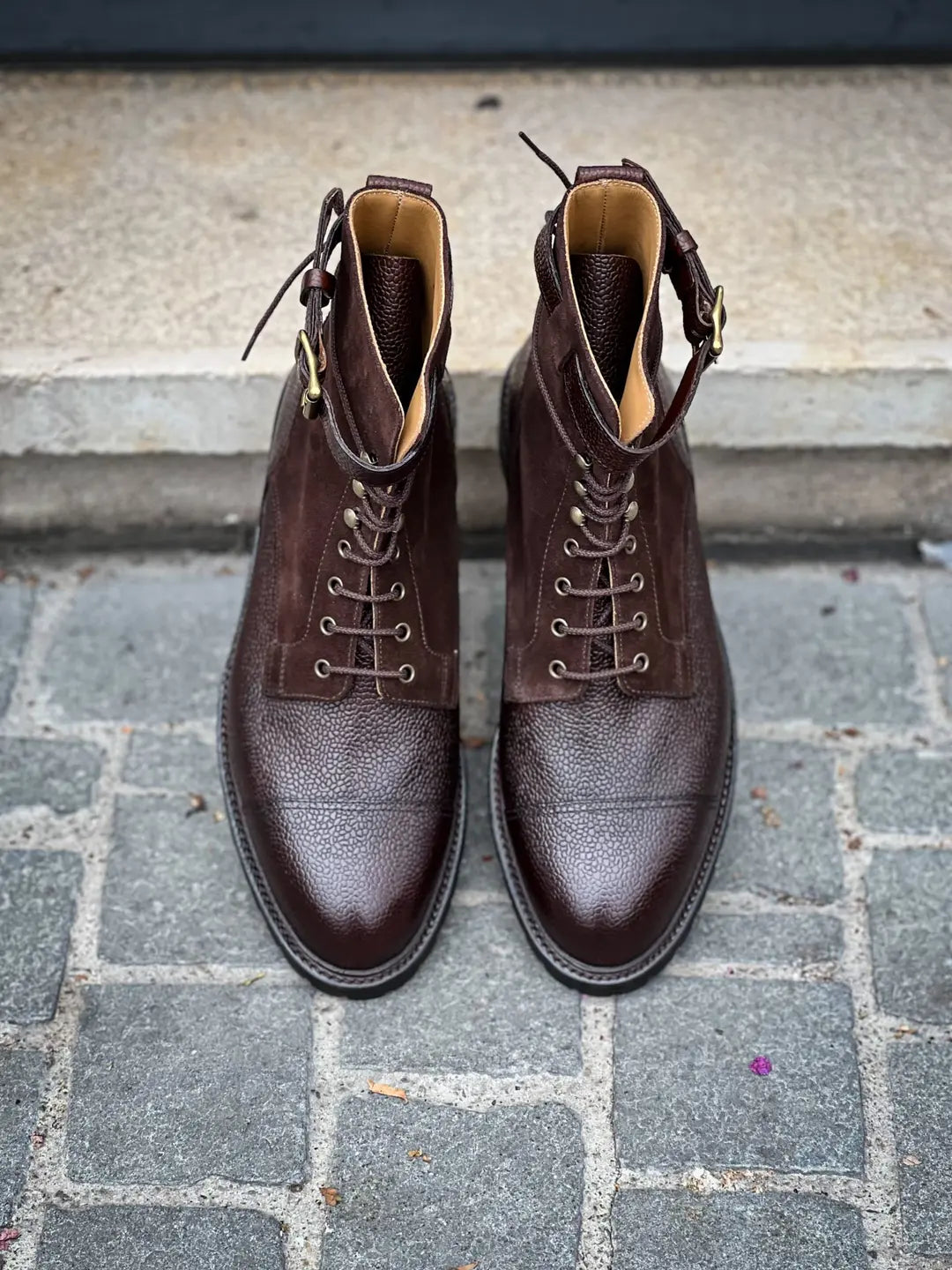 Crockett & Jones Aldershot Grain/Suede Boot, view 5