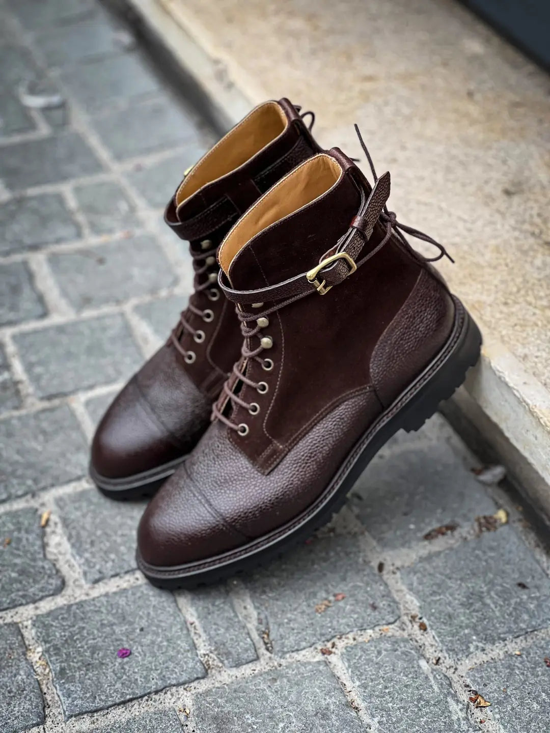 Crockett & Jones Aldershot Grain/Suede Boot, view 4