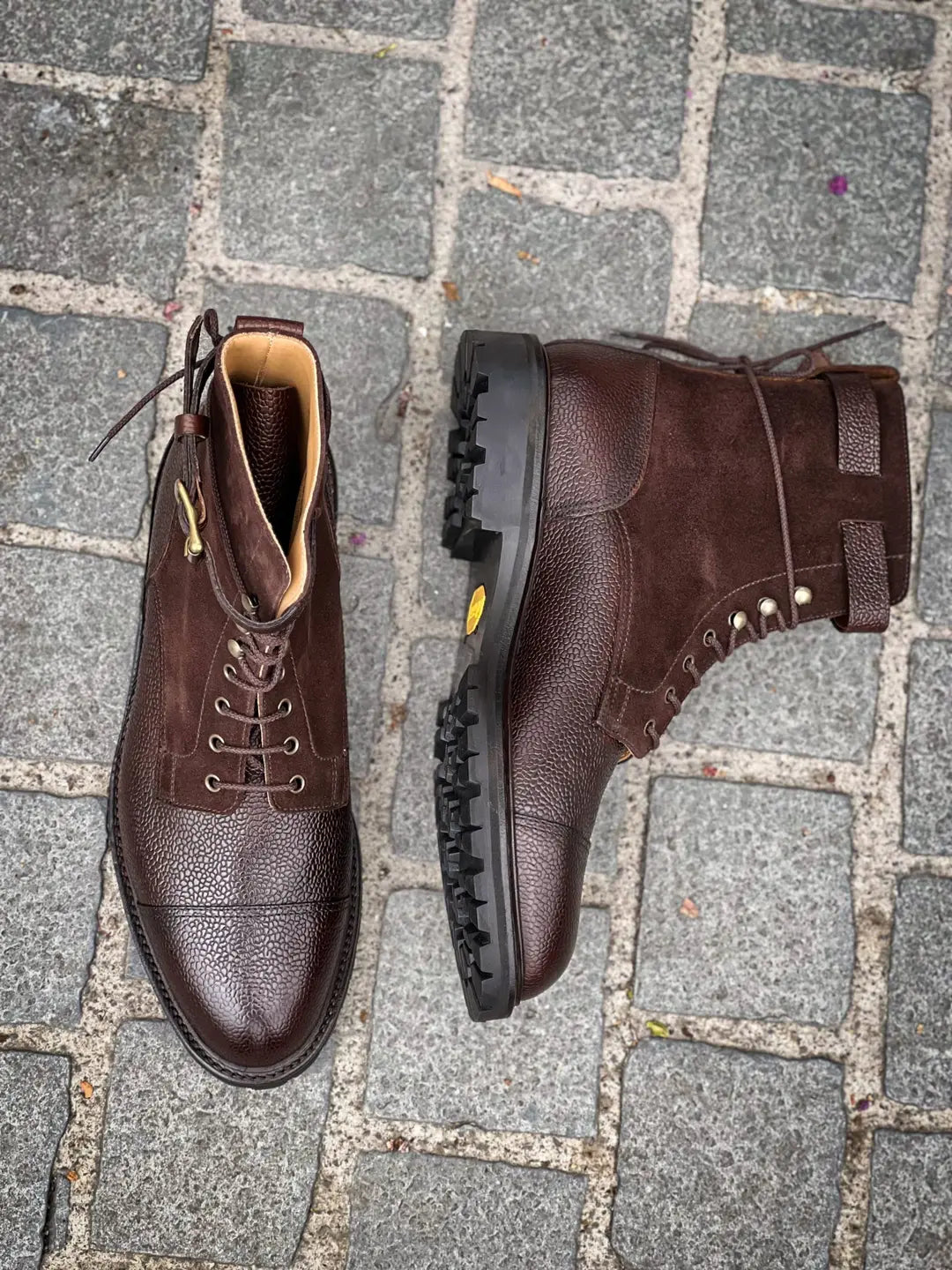 Crockett & Jones Aldershot Grain/Suede Boot, view 2