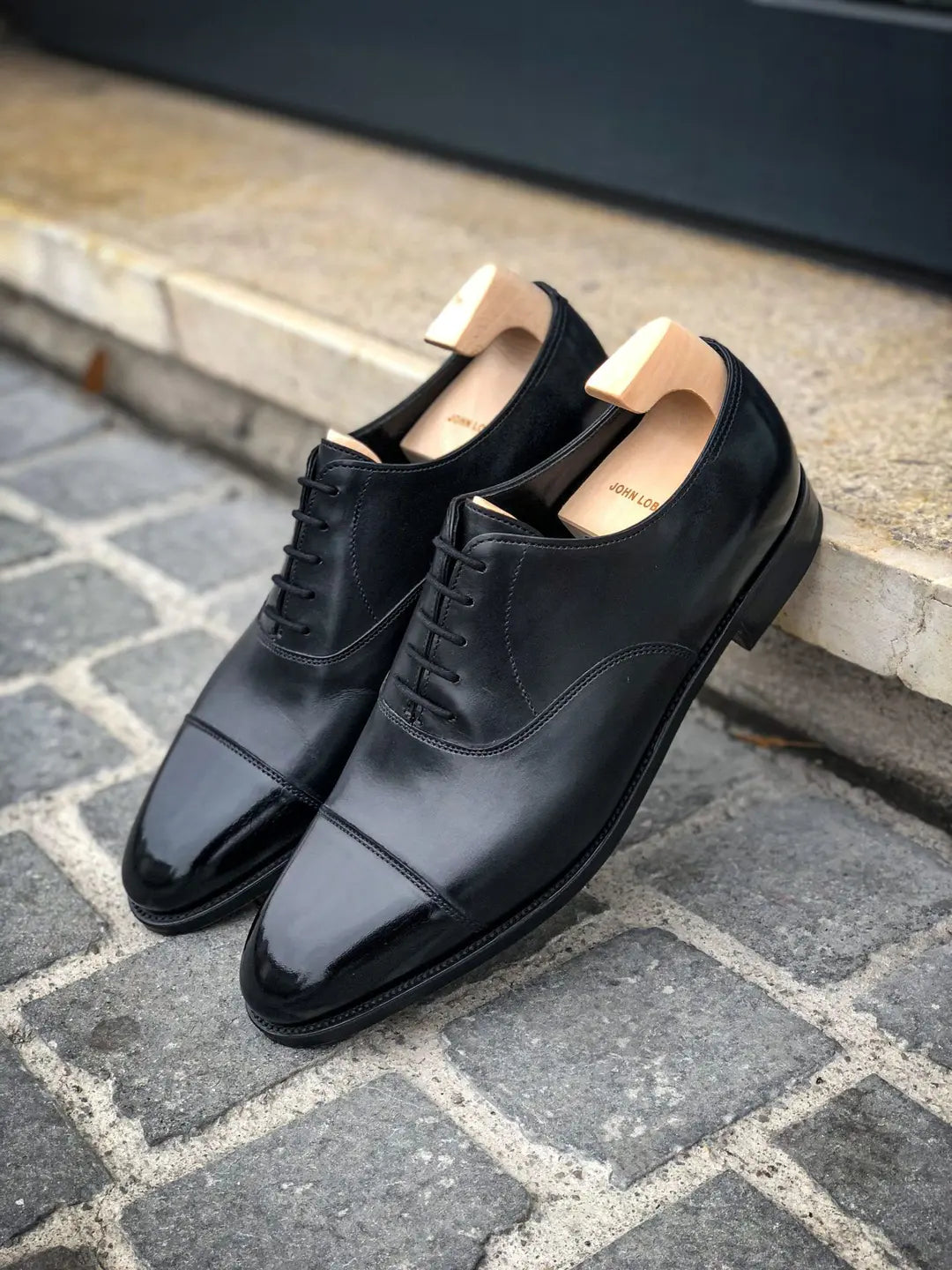 John Lobb City II Black Oxford in roughout suede, view 5