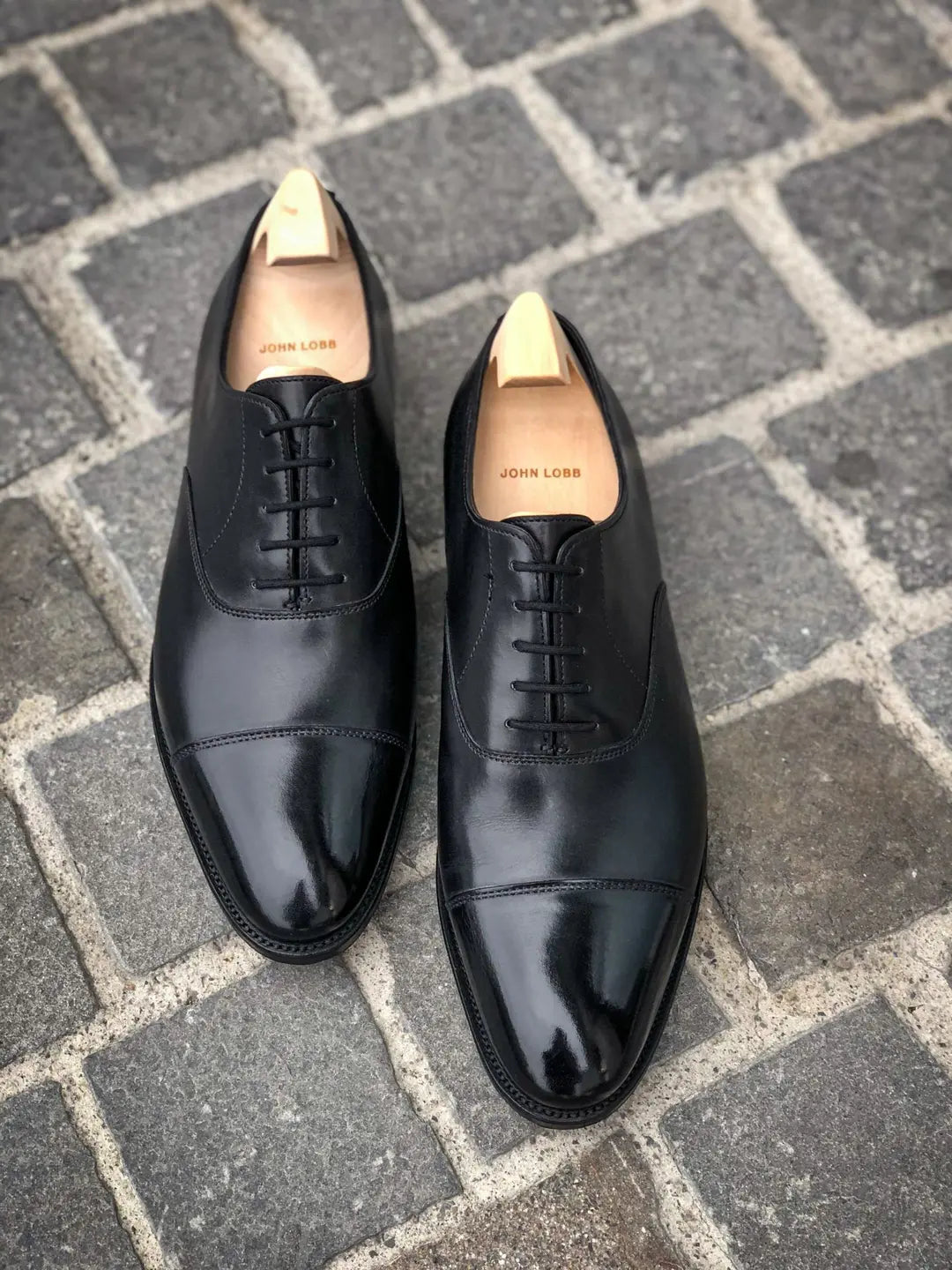 John Lobb City II Black Oxford in roughout suede, view 4