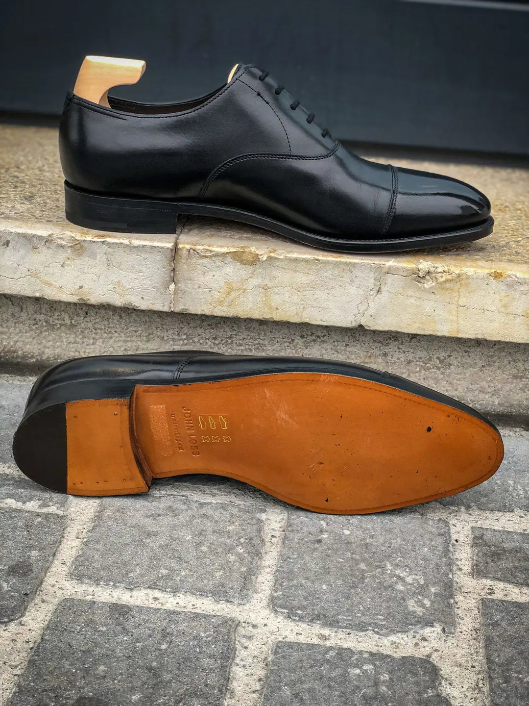 John Lobb City II Black Oxford in roughout suede, view 3