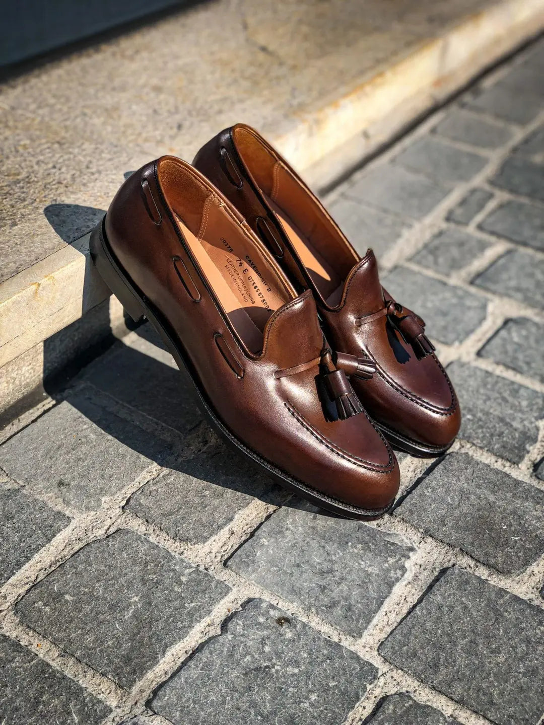 Crockett & Jones Cavendish Dark Brown Tassel Loafer in calf leather