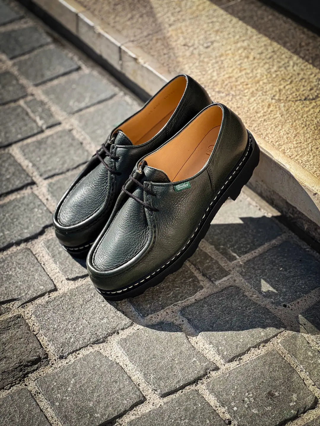 Paraboot Michael Green Grain Derby, view 4