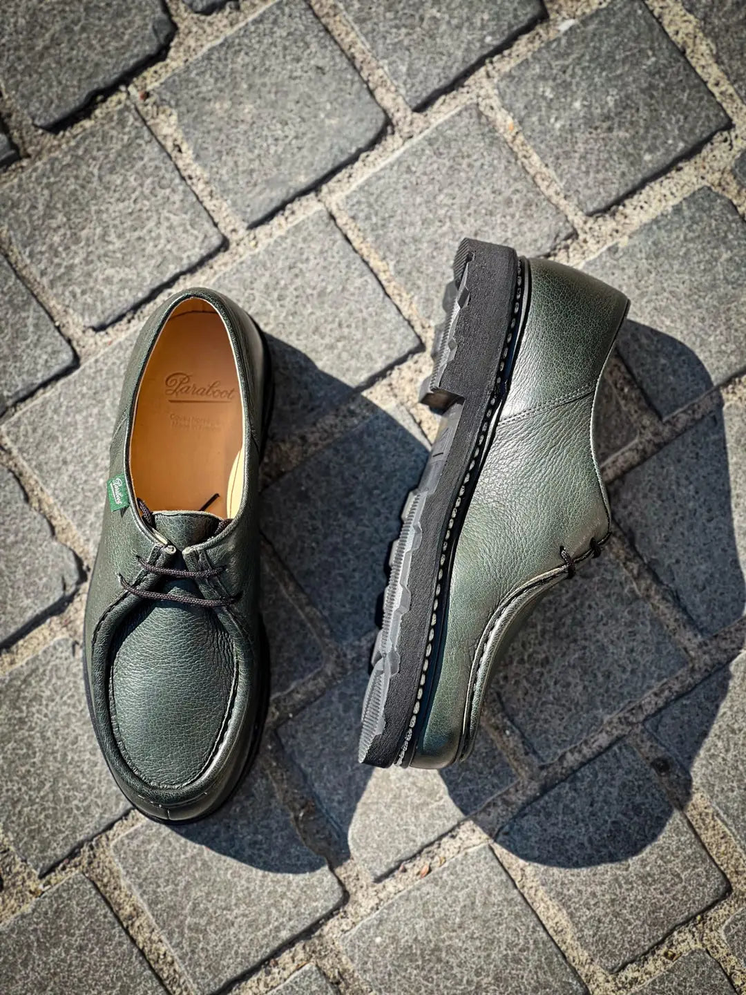 Paraboot Michael Green Grain Derby, view 2