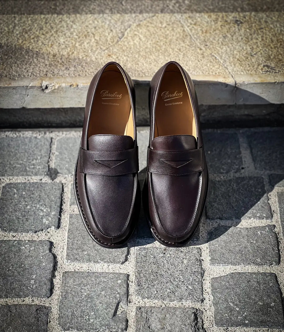 Paraboot Adonis Dark Brown Mocassin in calf leather, view 2