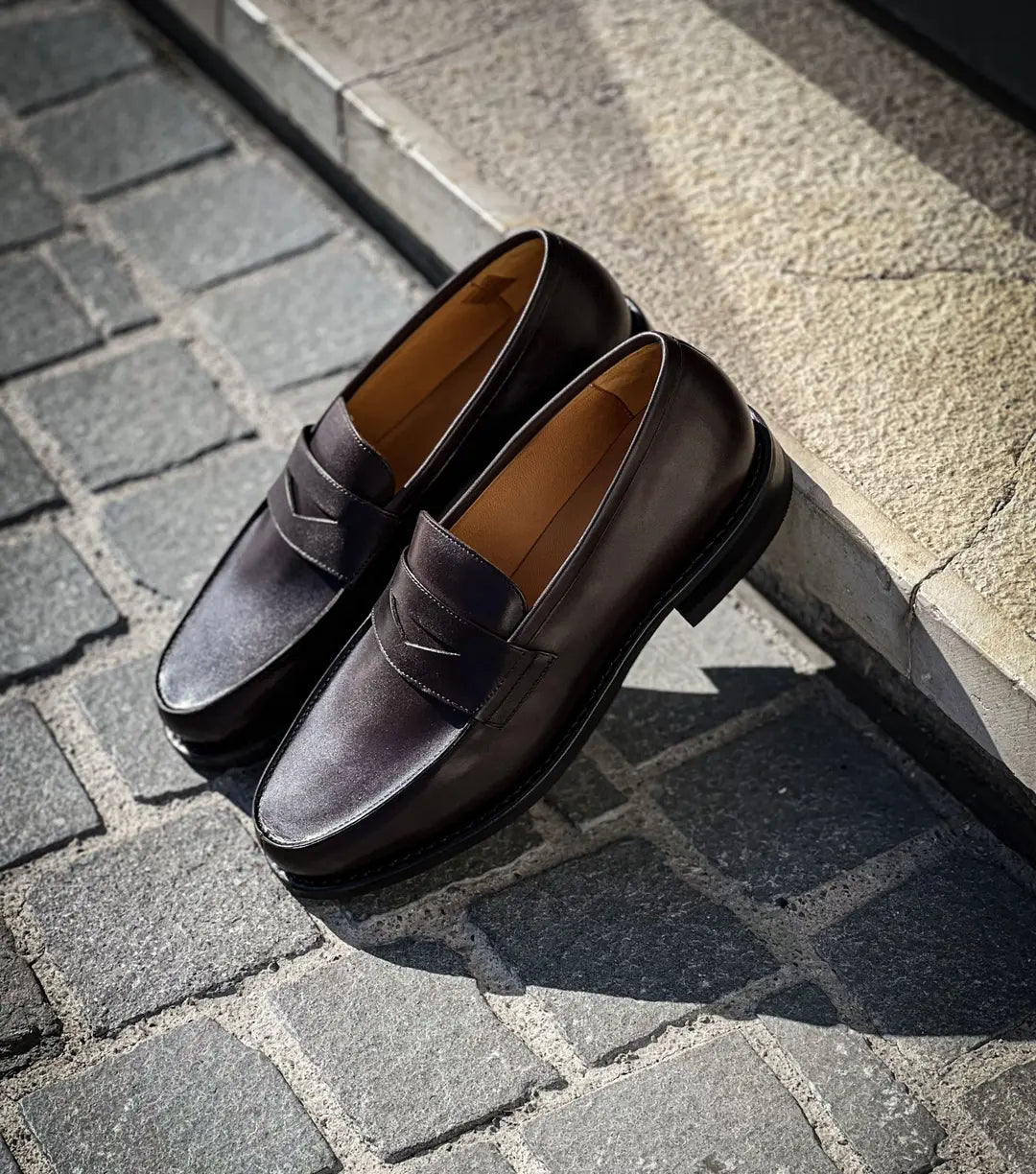 Paraboot Adonis Dark Brown Mocassin in calf leather, view 5