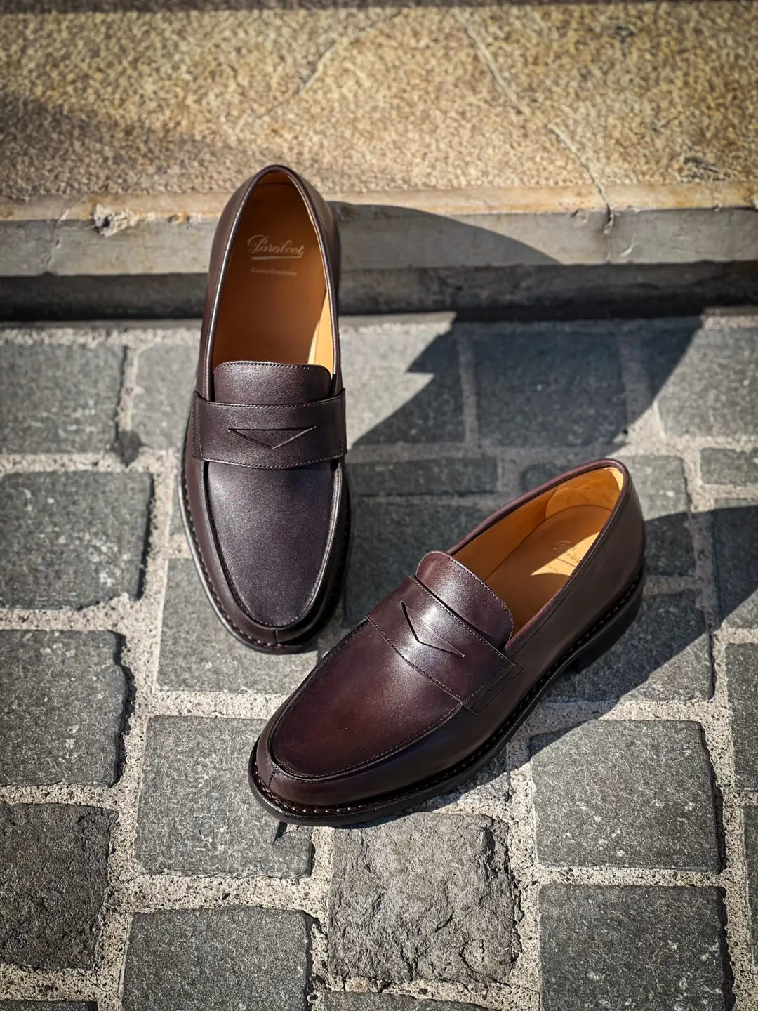 Paraboot Adonis Dark Brown Mocassin in calf leather, view 4