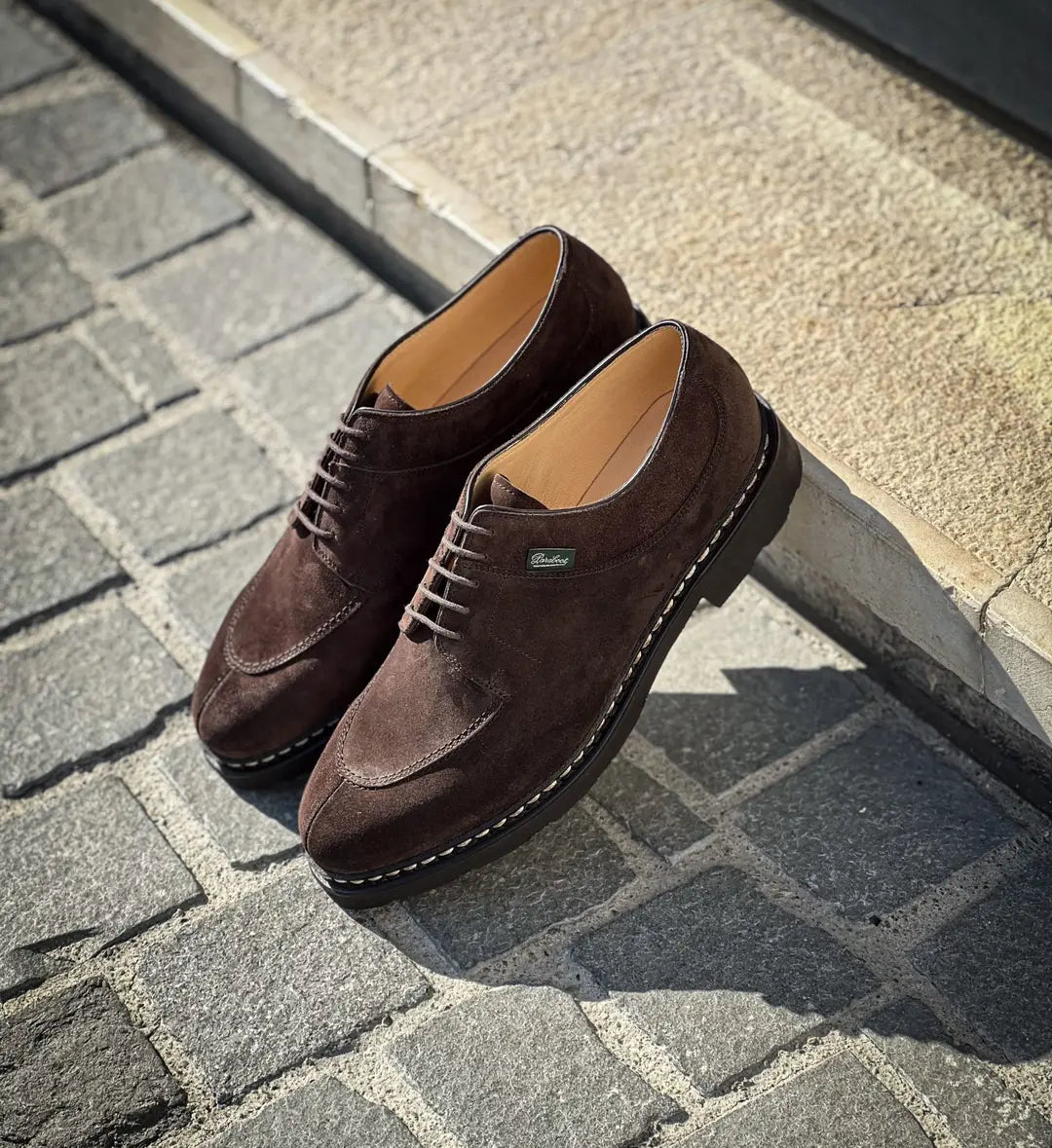 Paraboot Avignon Brown Suede Derby, view 4