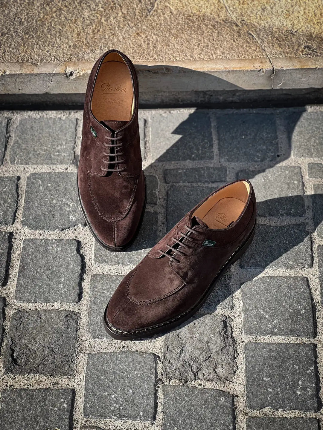 Paraboot Avignon Brown Suede Derby, view 3