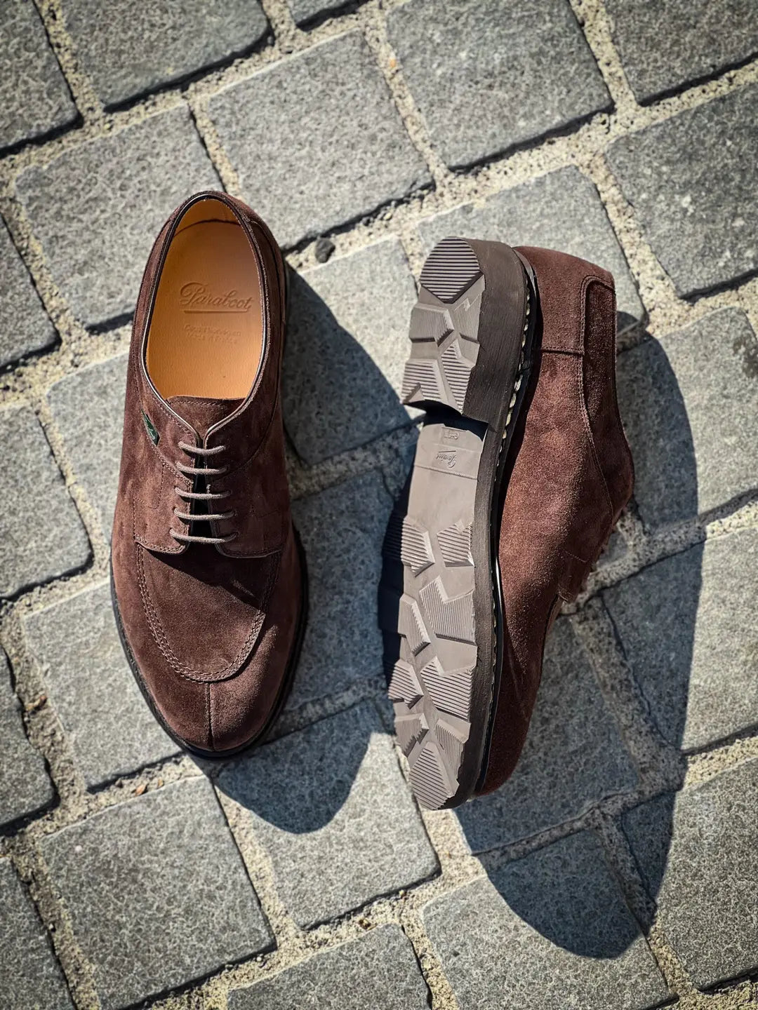 Paraboot Avignon Brown Suede Derby, view 2