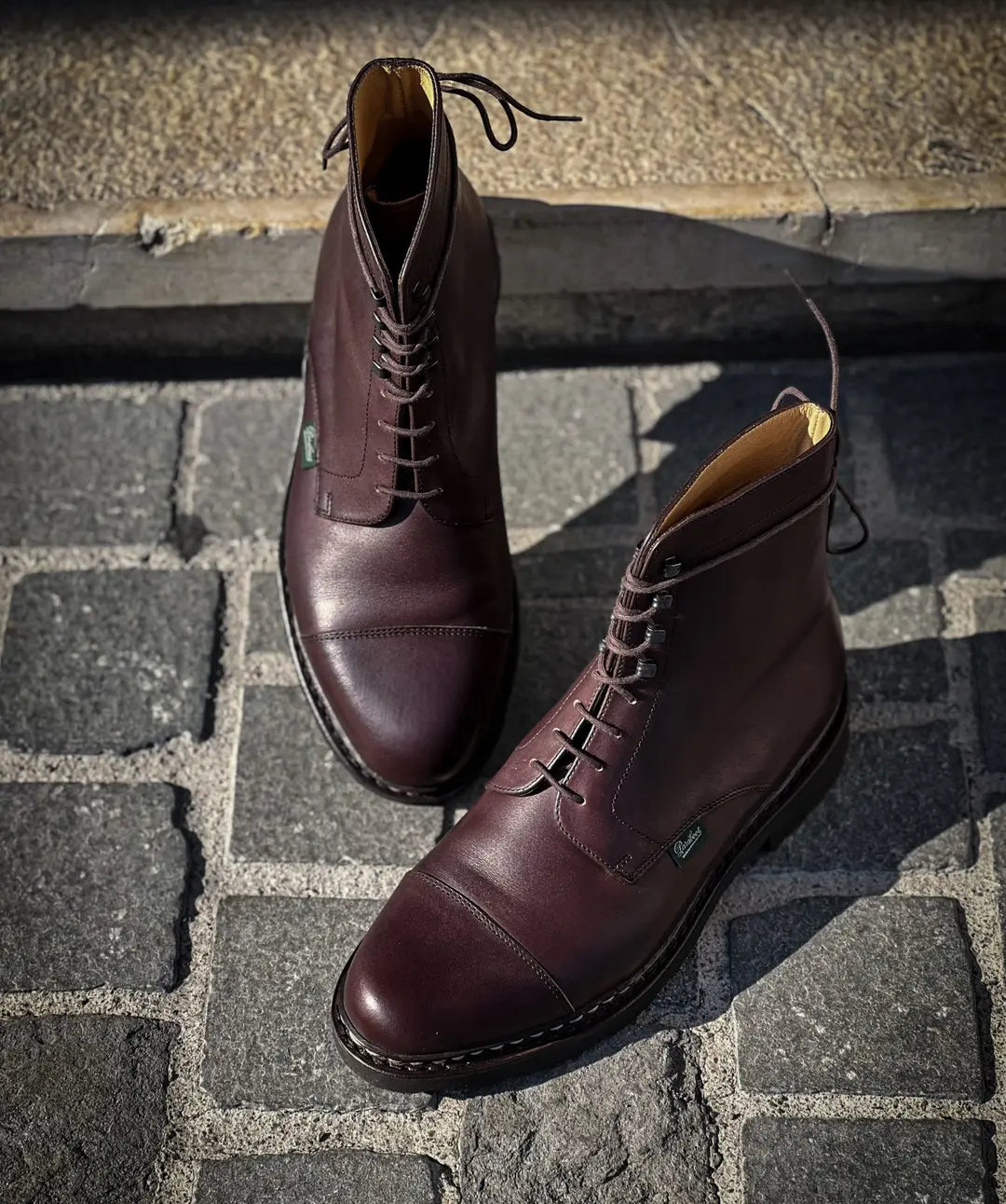 Paraboot Clamart Dark Brown Boot in calf leather, view 3