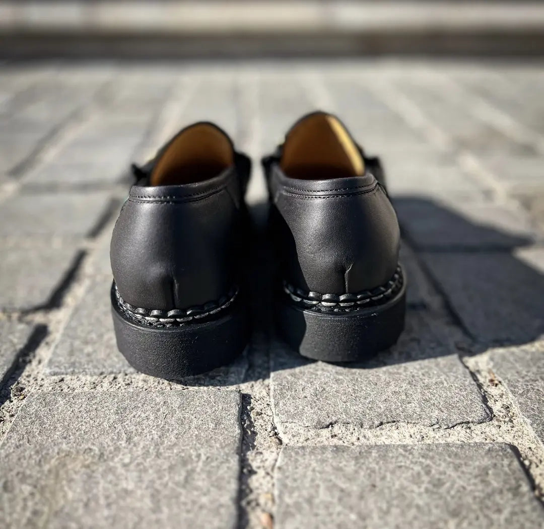 Paraboot Orsay Black Mocassin in calf leather, view 2