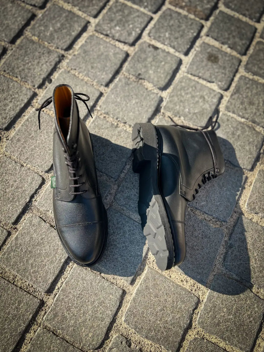 Paraboot Clamart Black Boot in calf leather, view 3