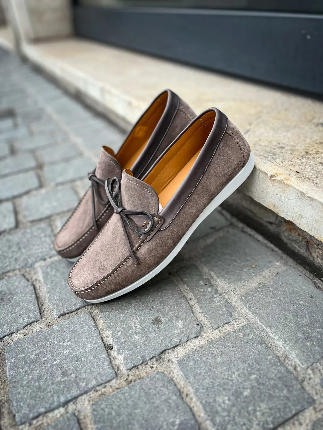 Magnanni Boat Shoes Grey Suede, view 4