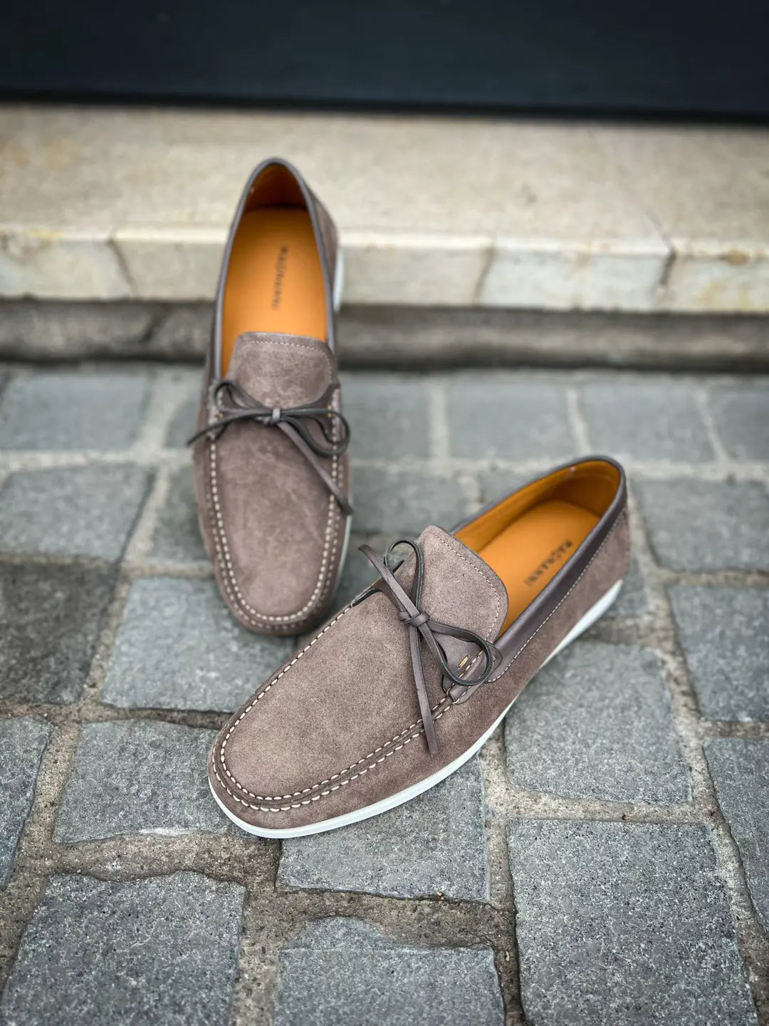 Magnanni Boat Shoes Grey Suede, view 3