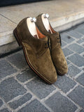 Bontoni Carnera Olive Suede Derby