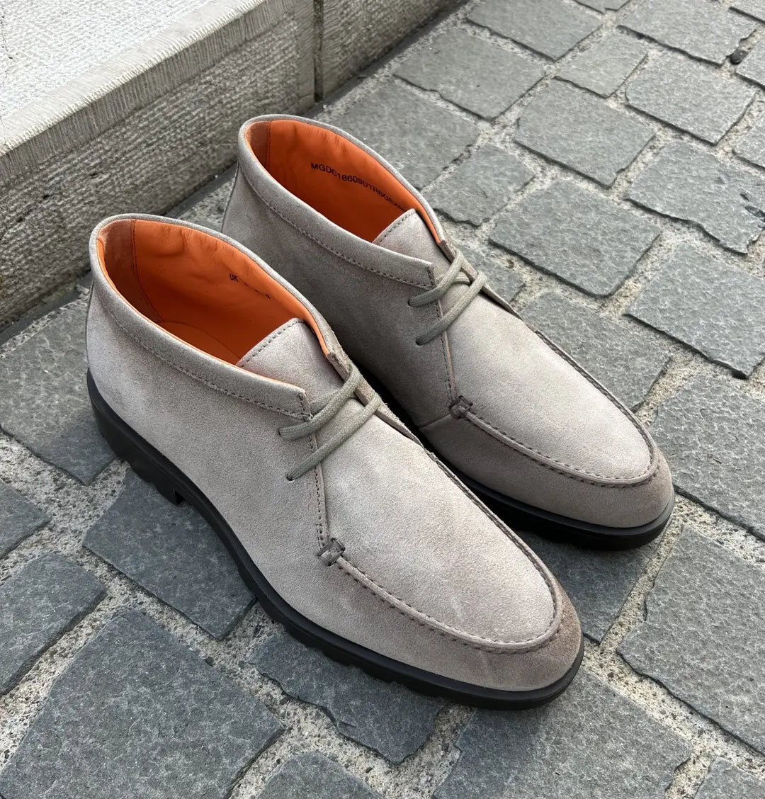 Santoni Sand Suede Ankle Boot, view 5