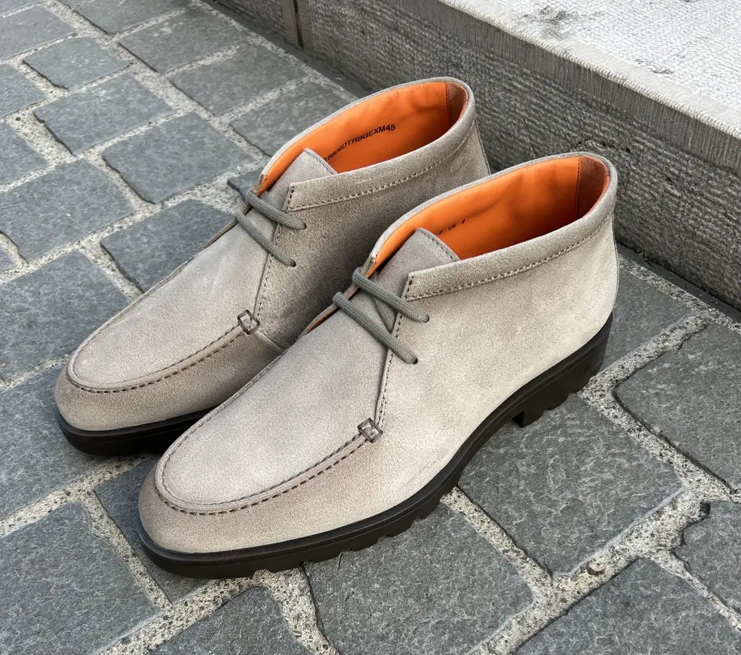 Santoni Sand Suede Ankle Boot, view 4