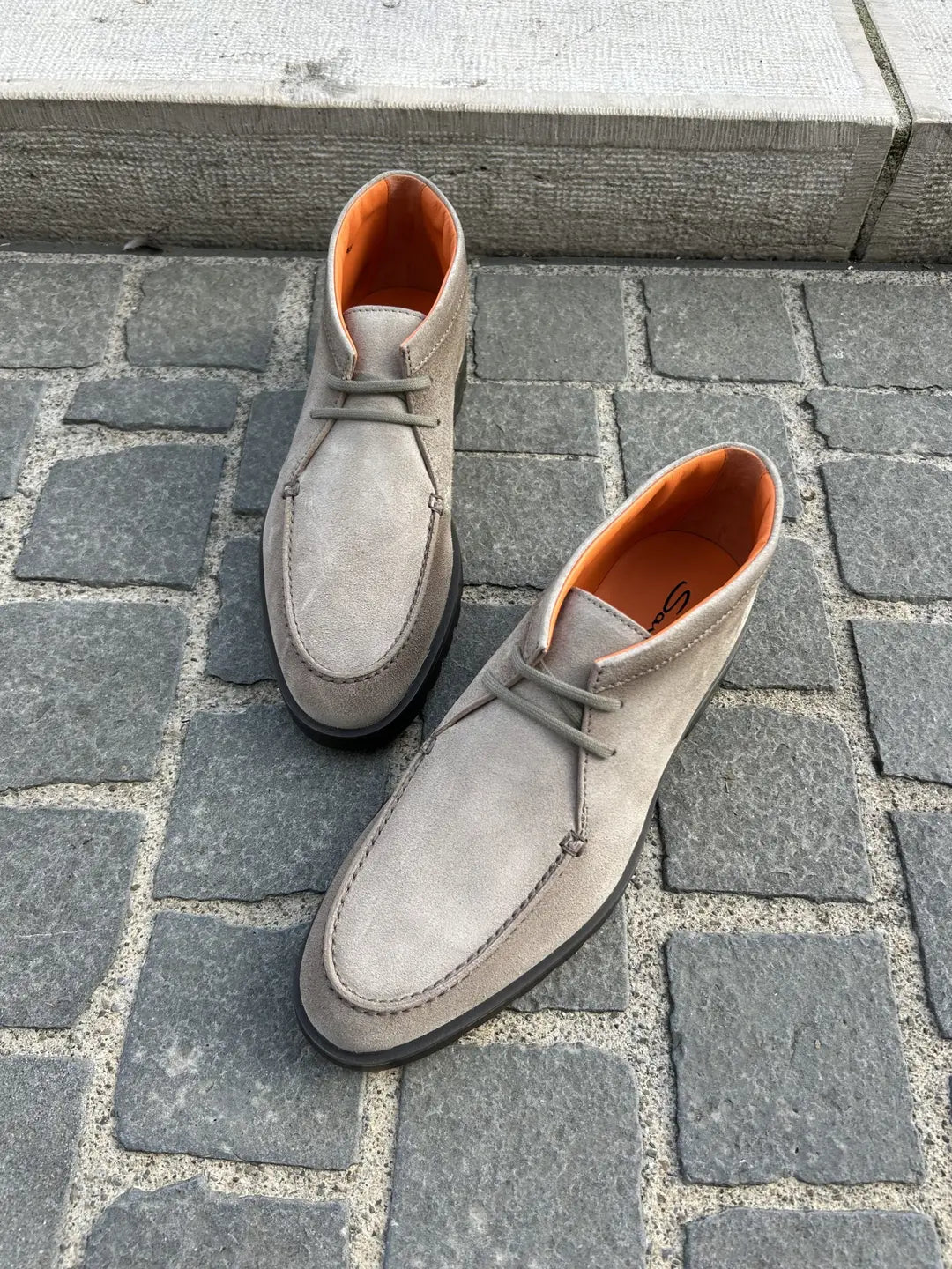 Santoni Sand Suede Ankle Boot, view 3