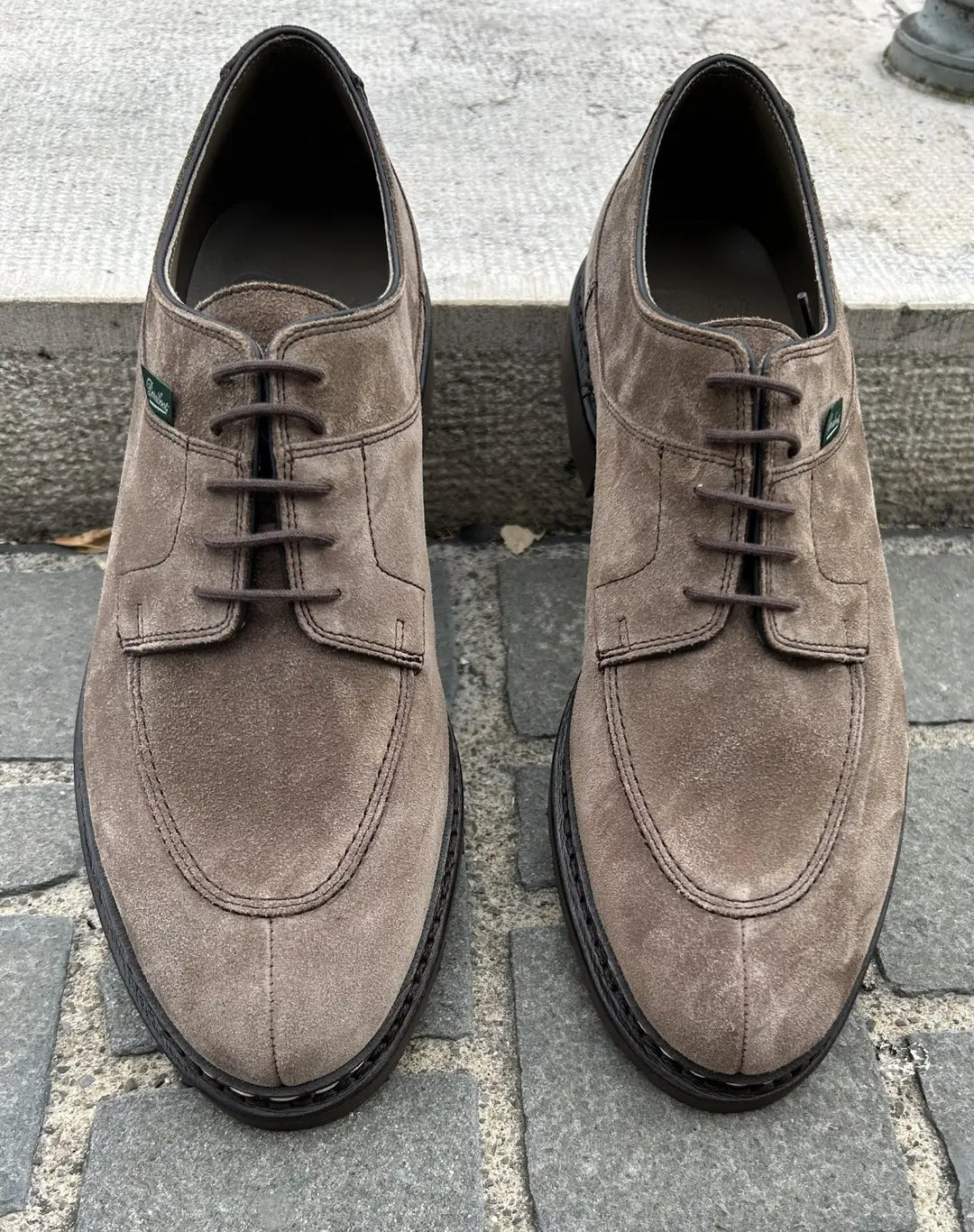 Paraboot Avignon In Mink Suede Derby, view 2