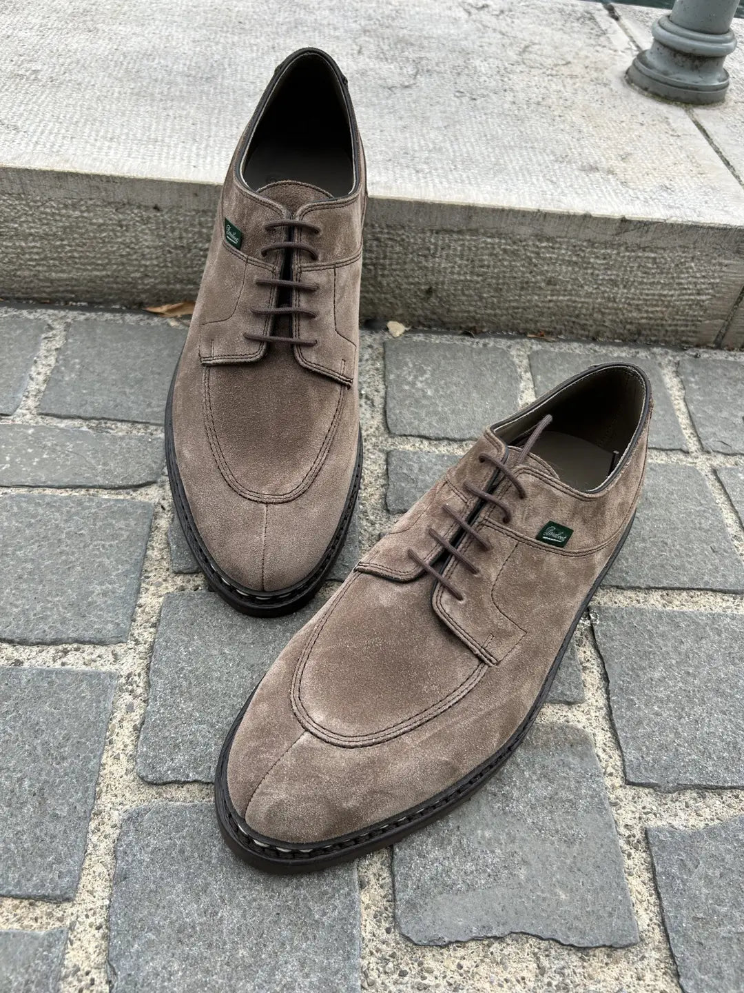 Paraboot Avignon In Mink Suede Derby, view 5