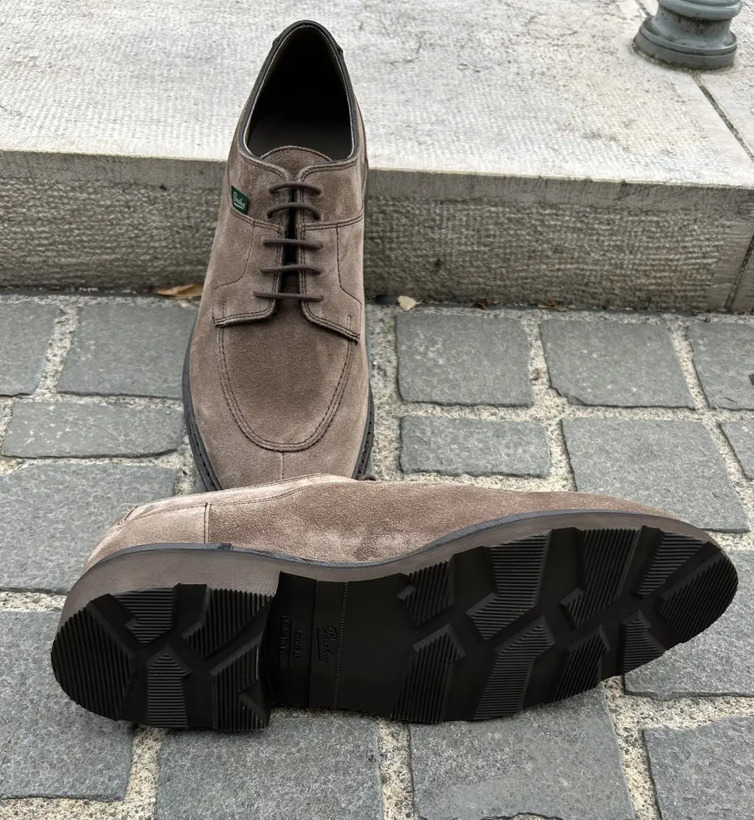 Paraboot Avignon In Mink Suede Derby, view 4