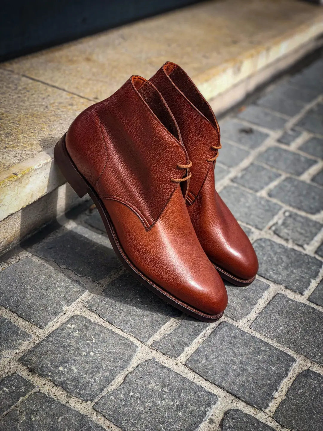 Crockett & Jones Sulgrave Tan Grain Chukka Boot