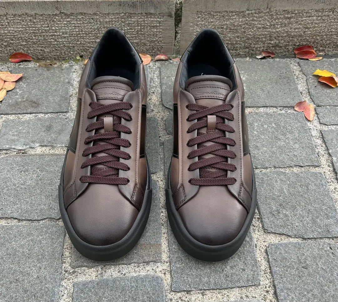Santoni DBS Leather Trainer, view 2